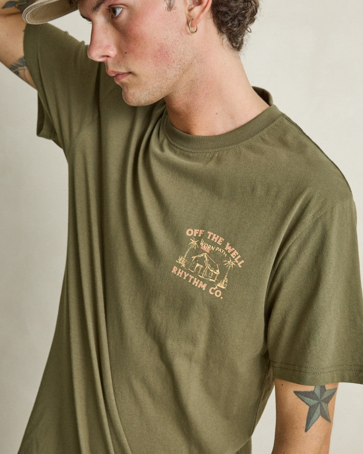 Worn Path SS T-Shirt in Olive