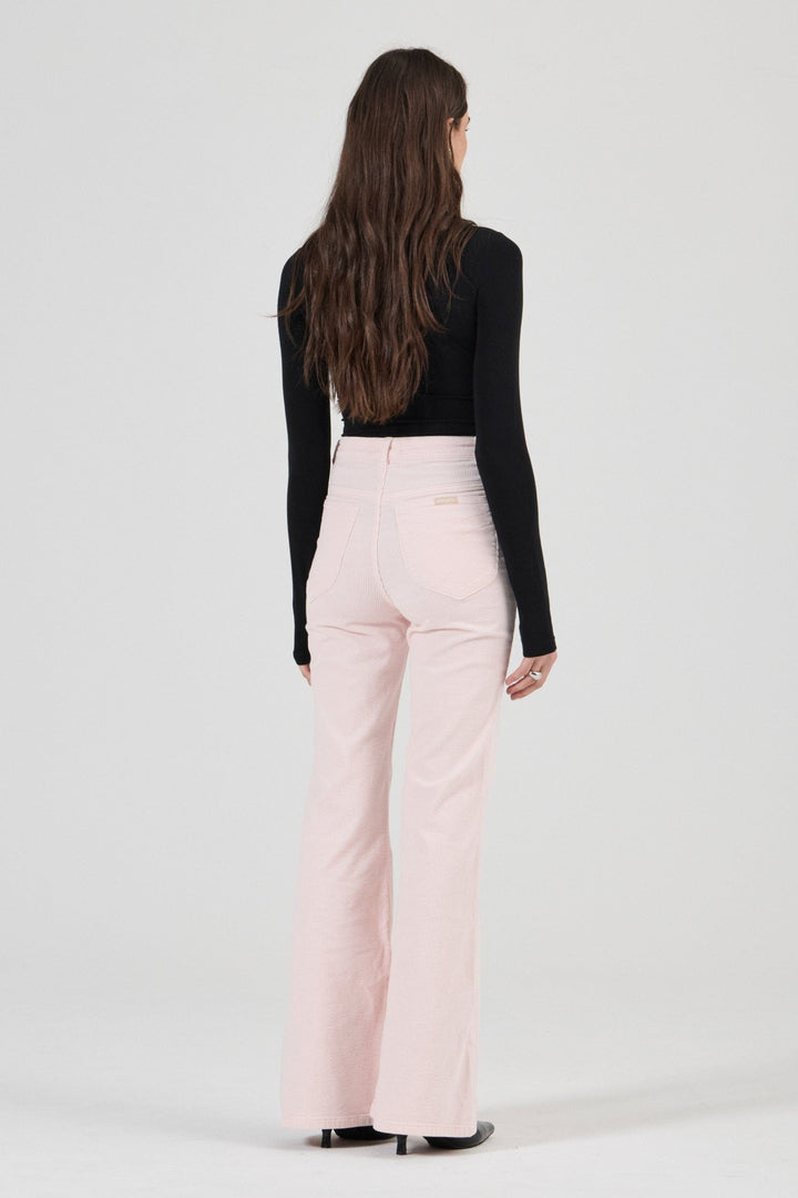 Eastcoast Flare Jean in Cord Petal