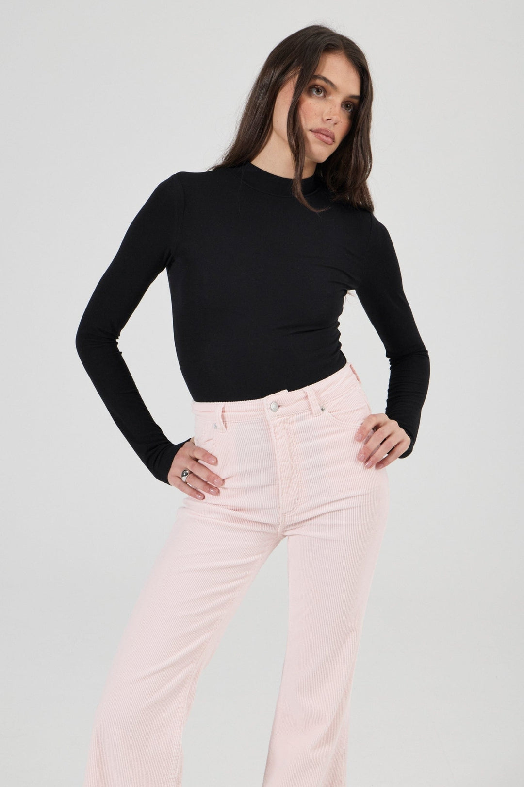 Eastcoast Flare Jean in Cord Petal