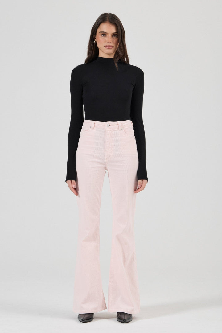 Eastcoast Flare Jean in Cord Petal