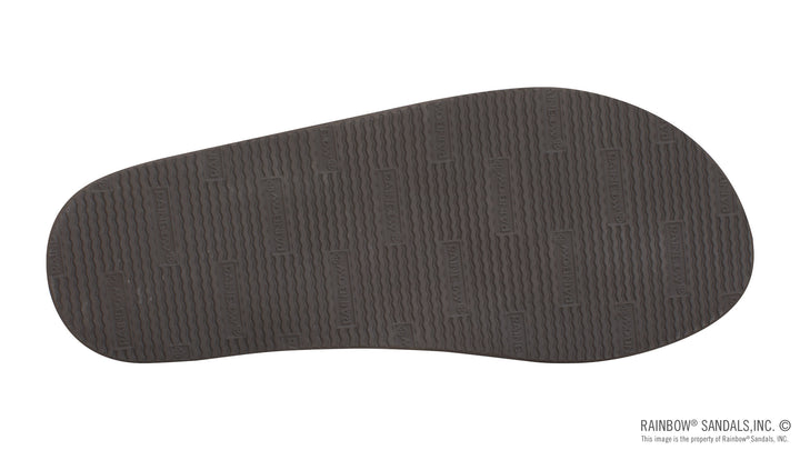 Mens Single Layer Premier Leather with Arch Support 1" Strap in Dark Brown