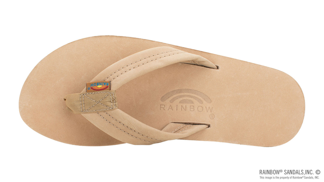 Mens Double Layer Premier Leather with Arch Support in Sierra Brown