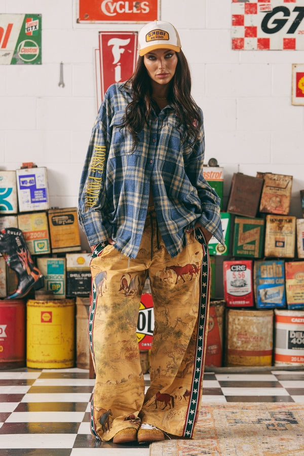 The Hoprse Power Flannel Shirt in Blue