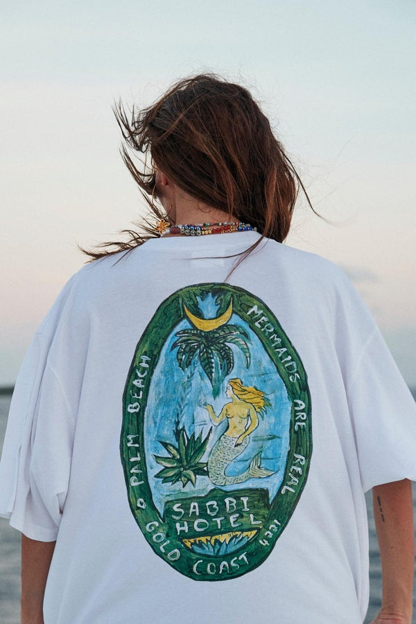 Mermaid Tee in White