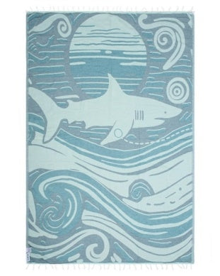 Voyage Shark Towel in Large