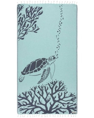 Sand Cloud Bubbles Turtle Towel