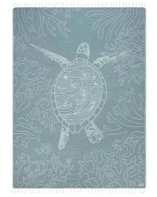 Sand Cloud Sea Turtle Reef Large Towel