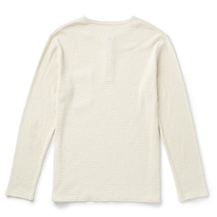 Sawpit Henley LS Thermal in Vintage White