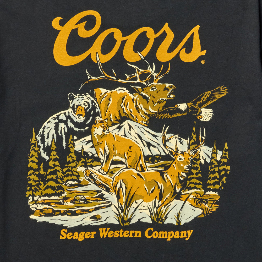 Seager X Coors Banquet Preserve Tee in Black