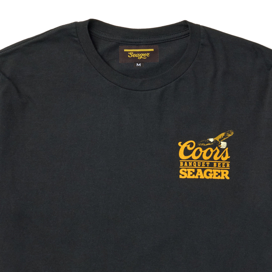 Seager X Coors Banquet Preserve Tee in Black