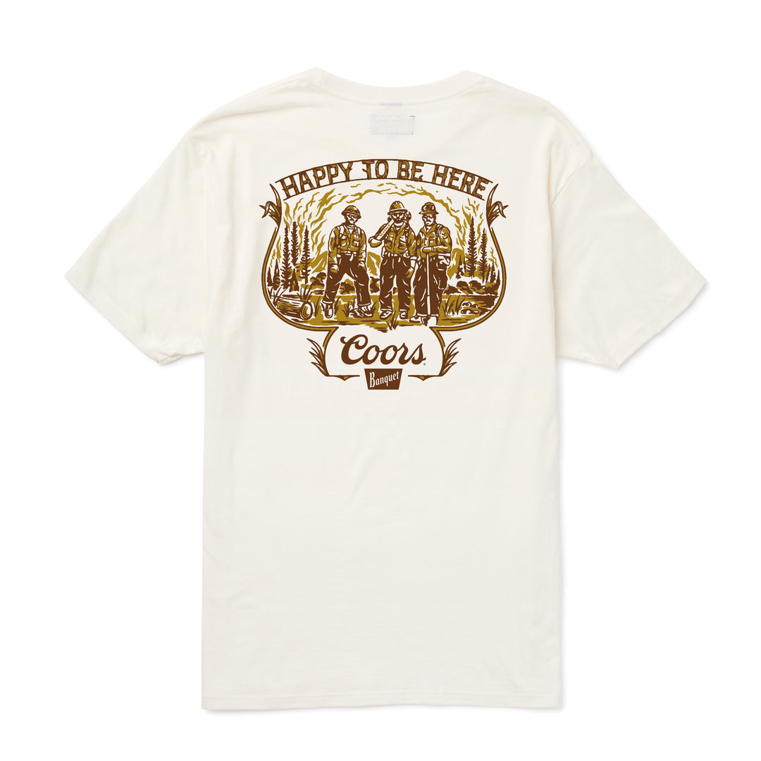 Seager X Coors Banquet Hotshots Tee in White