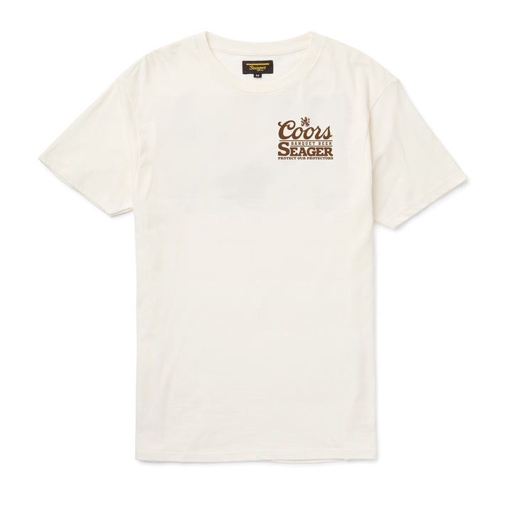 Seager X Coors Banquet Hotshots Tee in White