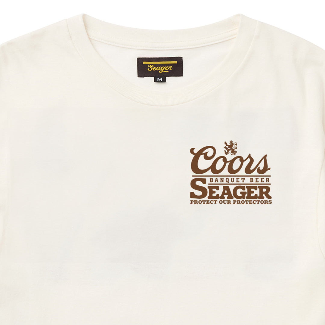 Seager X Coors Banquet Hotshots Tee in White