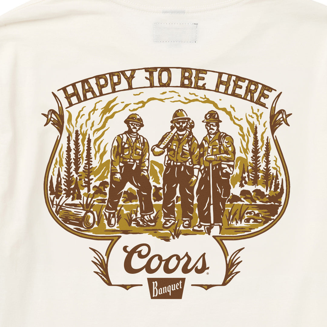 Seager X Coors Banquet Hotshots Tee in White