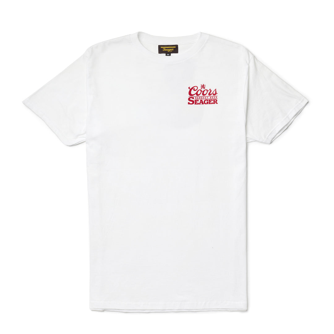 Seager X Coors Banquet Bumper Tee in White