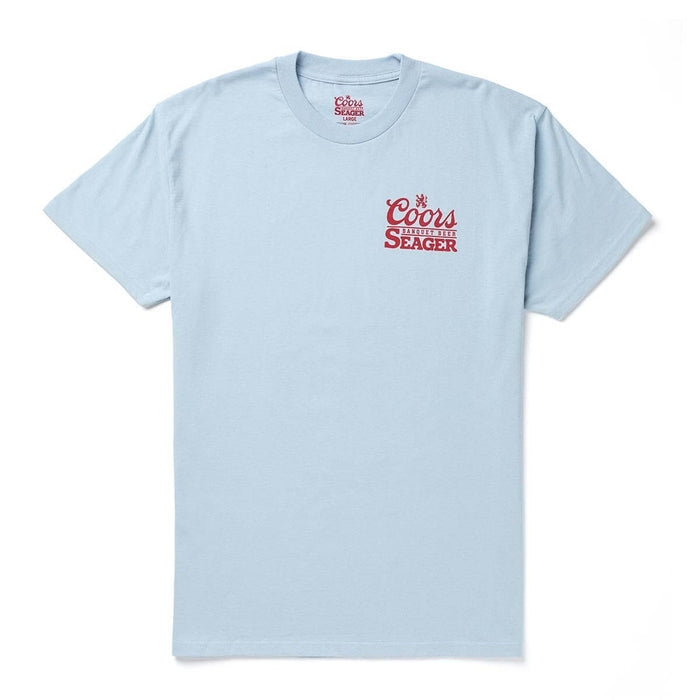 Seager X Coors Banquet Bumper Tee in Blue