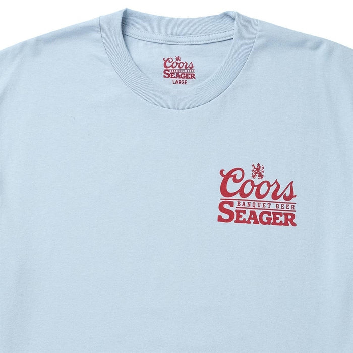 Seager X Coors Banquet Bumper Tee in Blue