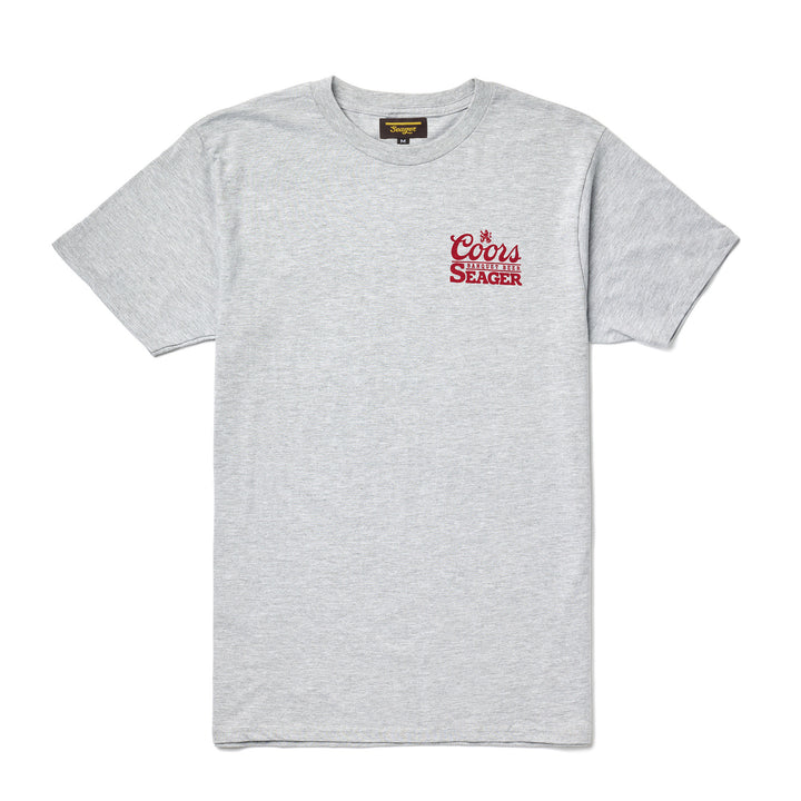 Seager X Coors Banquet Bumper Tee in Heather Grey