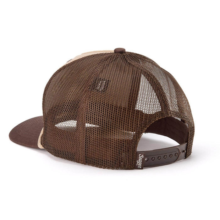 Branded Trucker Snapback in Khaki