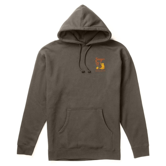 Smokey Mid-weight Hoodie in Charcoal
