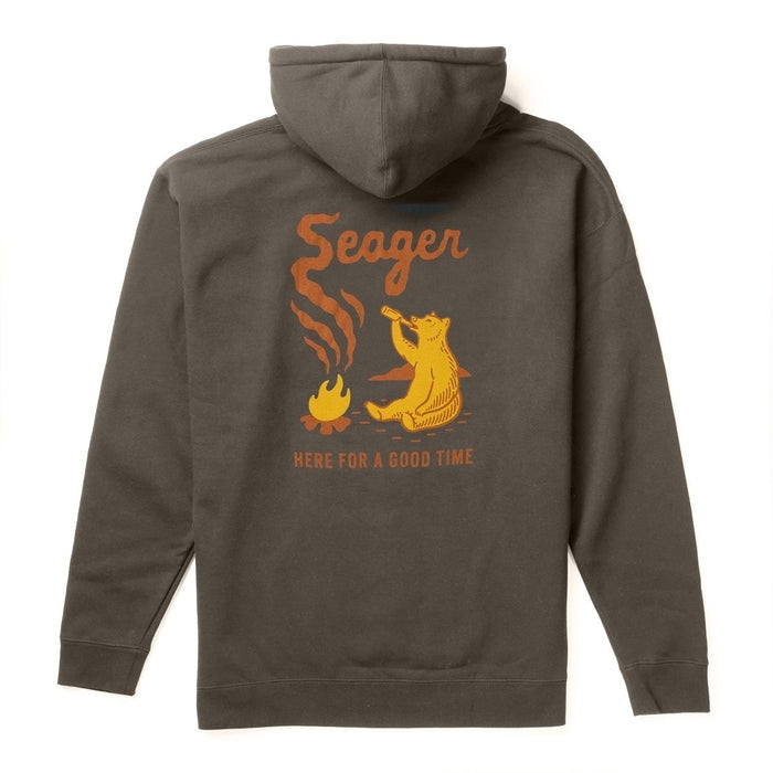 Smokey Mid-weight Hoodie in Charcoal