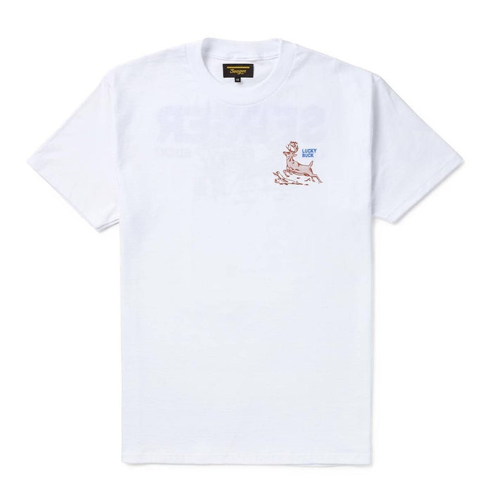 Lucky Buck Tee in White