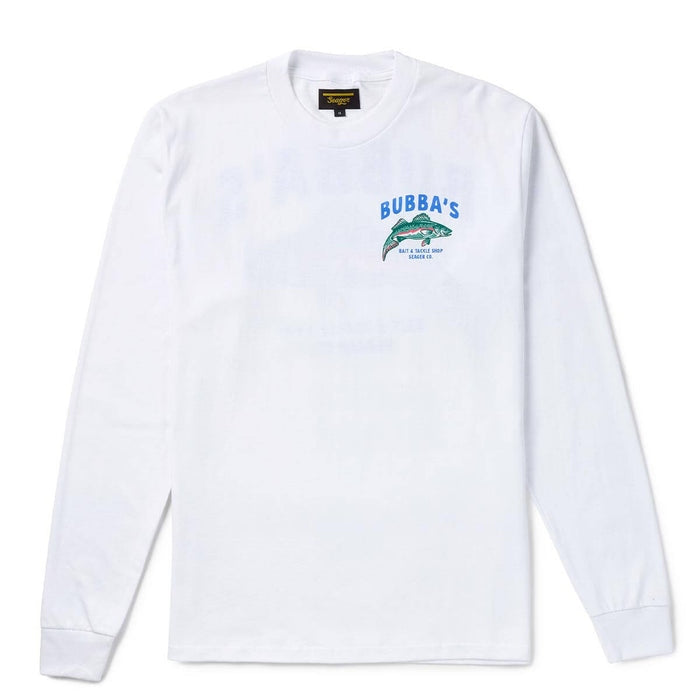 Bubba's L/S Tee in White
