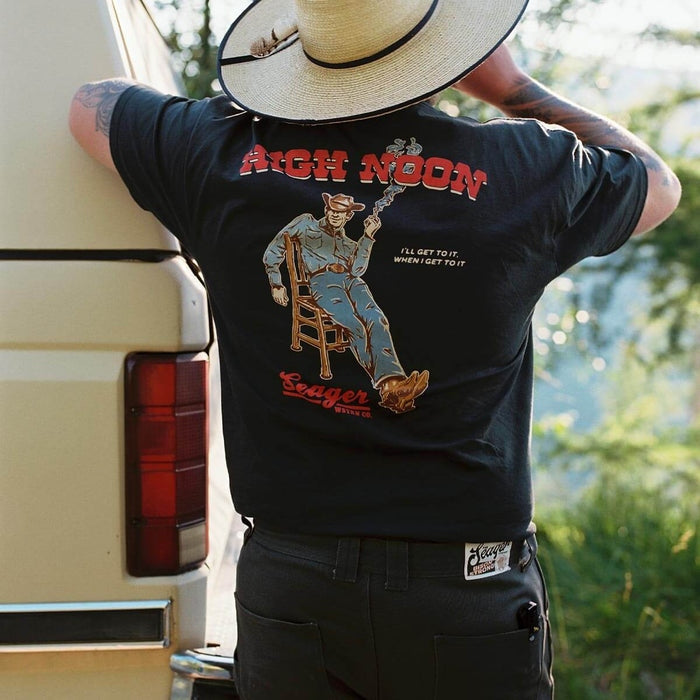 High Noon Tee in Vintage Black