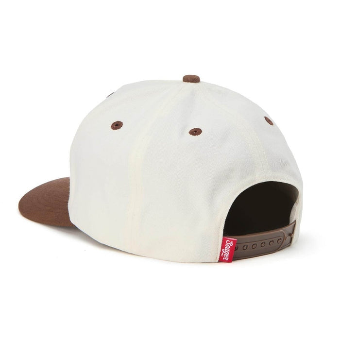 Rodeo Snapback in Cream/Brown