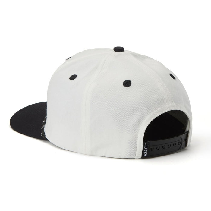 Los Rios Canvas Snapback in Cream/ Black