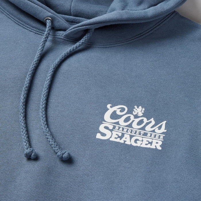 Seager X Coors Banquet Bumper Fleece in Steel Blue