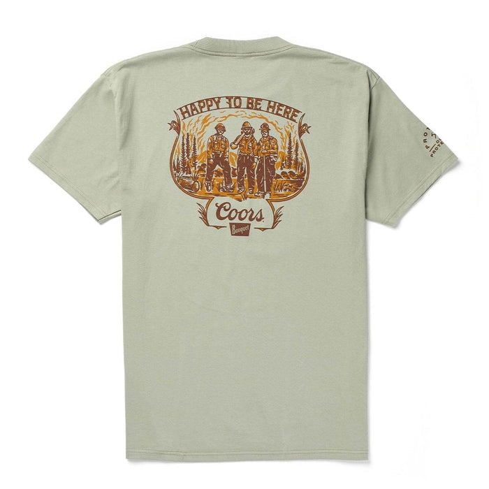 Seager X Coors Banquet Hotshots Tee in Desert Green