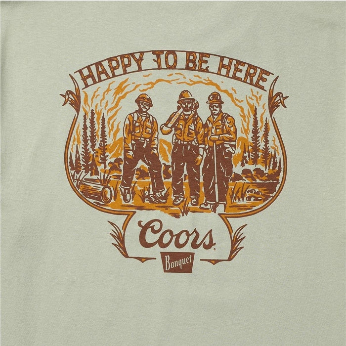 Seager X Coors Banquet Hotshots Tee in Desert Green