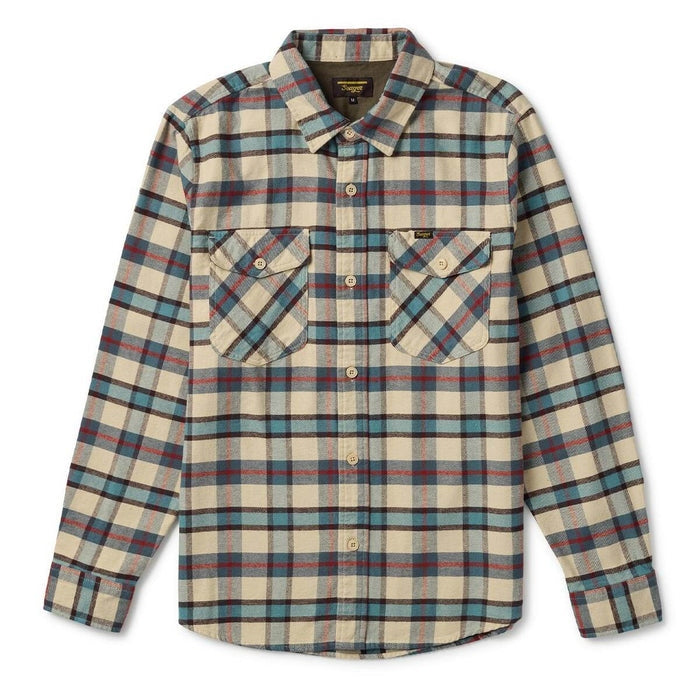 Calico Flannel in Cream Plaid