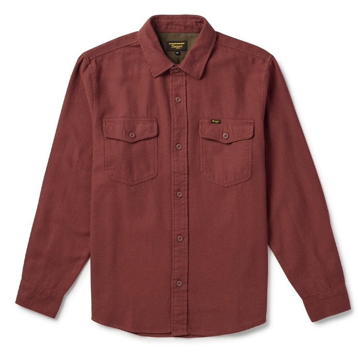 Calico Flannel in Solid Red Rock