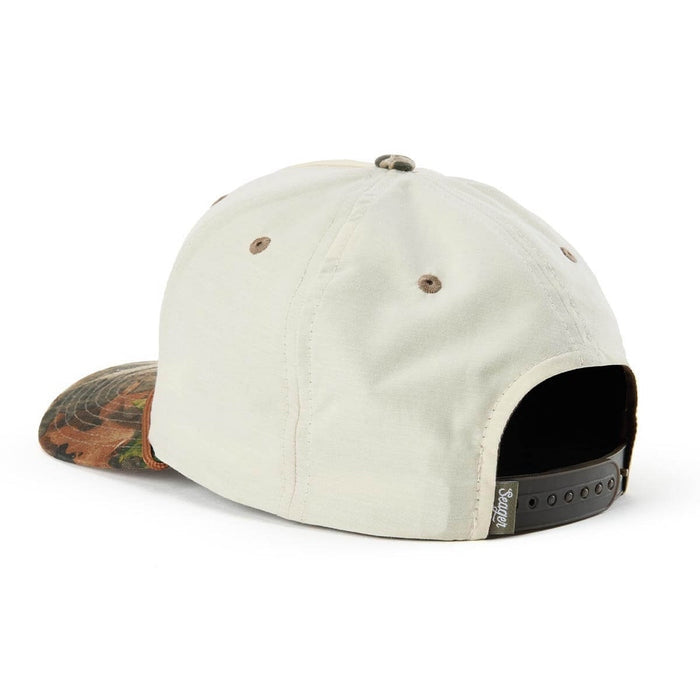 Branded Snapback in Cream/Camo