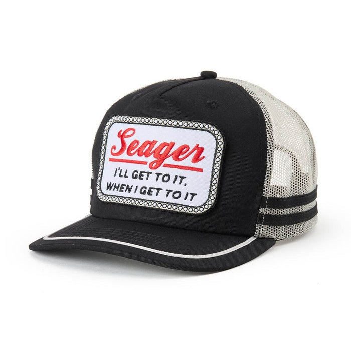 High Noon Trucker Snapback in Black/Cream