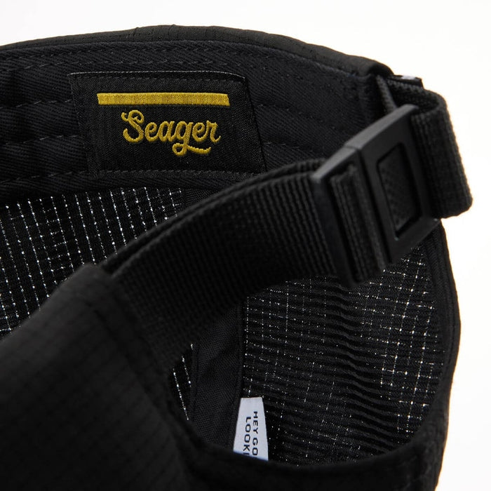 Uphill Tech Strapback Hat in Black