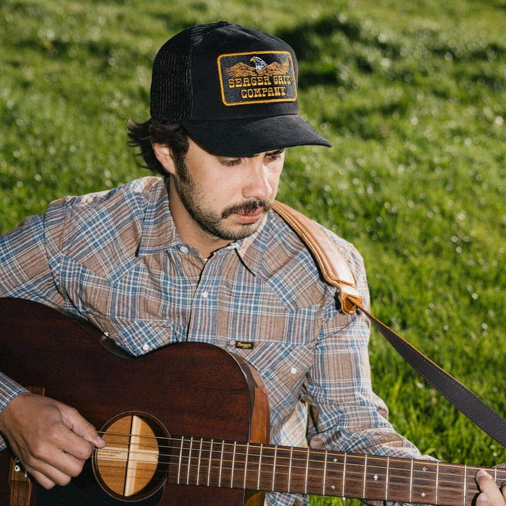 Big Rig Trucker Snapback in Black