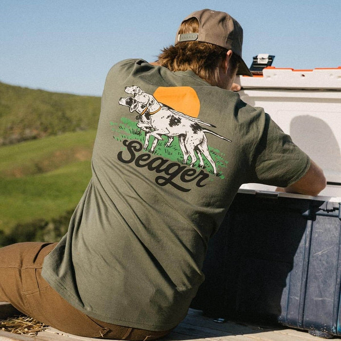 Pointer Tee in Surplus Green