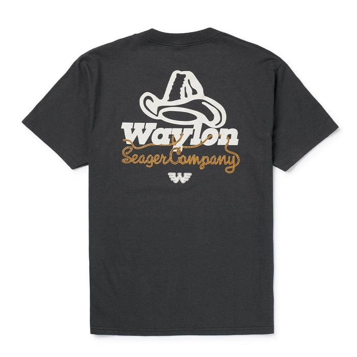 Seager x Waylon Jennings Lasso Lash Premium Tee Pigment Black