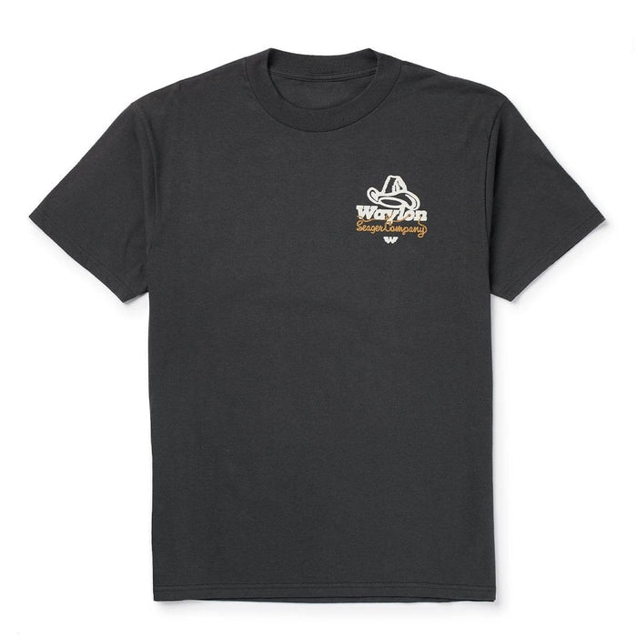 Seager x Waylon Jennings Lasso Lash Premium Tee Pigment Black