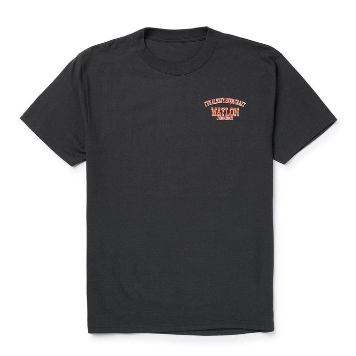 Seager x Waylon Jennings Always Been Crazy Tee Vintage Black