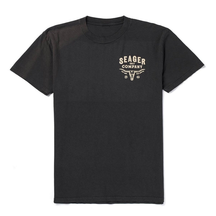 Longhorn Premium Tee in Pigment Black