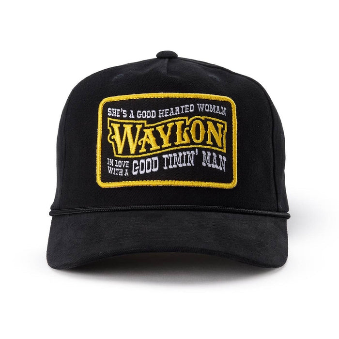 Seager x Waylon Jennings Good Hearted Woman Snapback Black