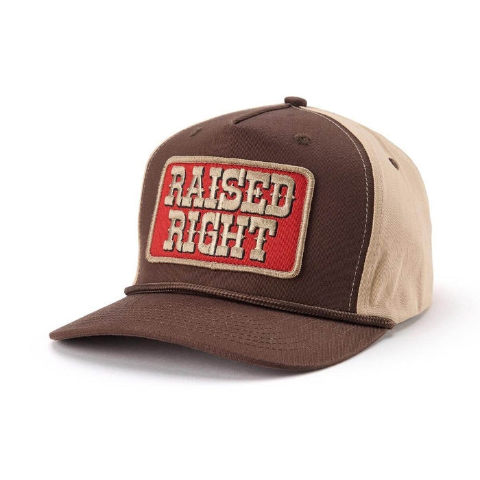 Raised Right Trucker Snapback in Brown
