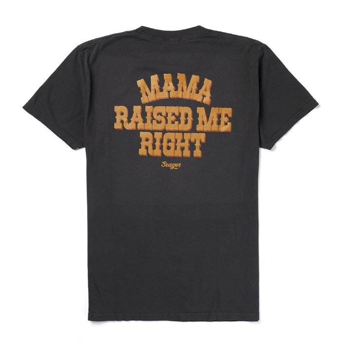 Raised Right Tee in Vintage Black