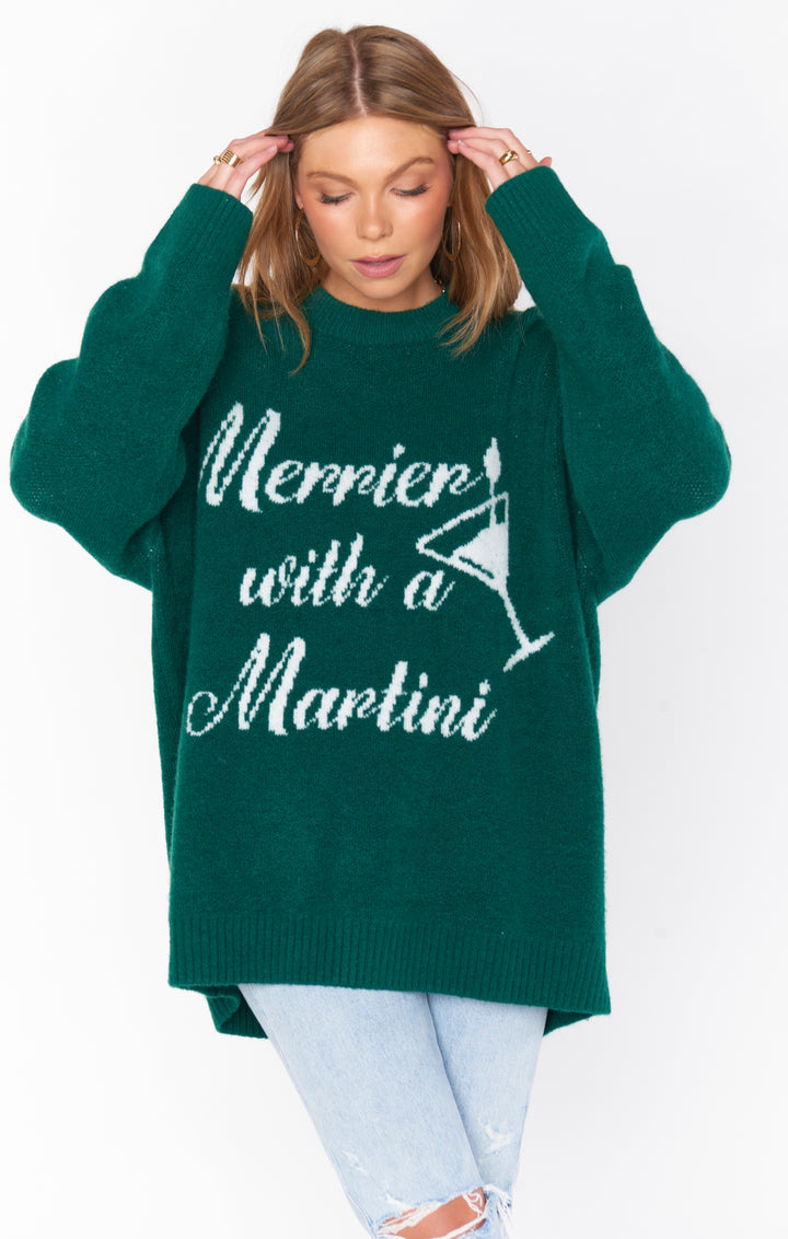 Classic Crewneck Sweater in Martini