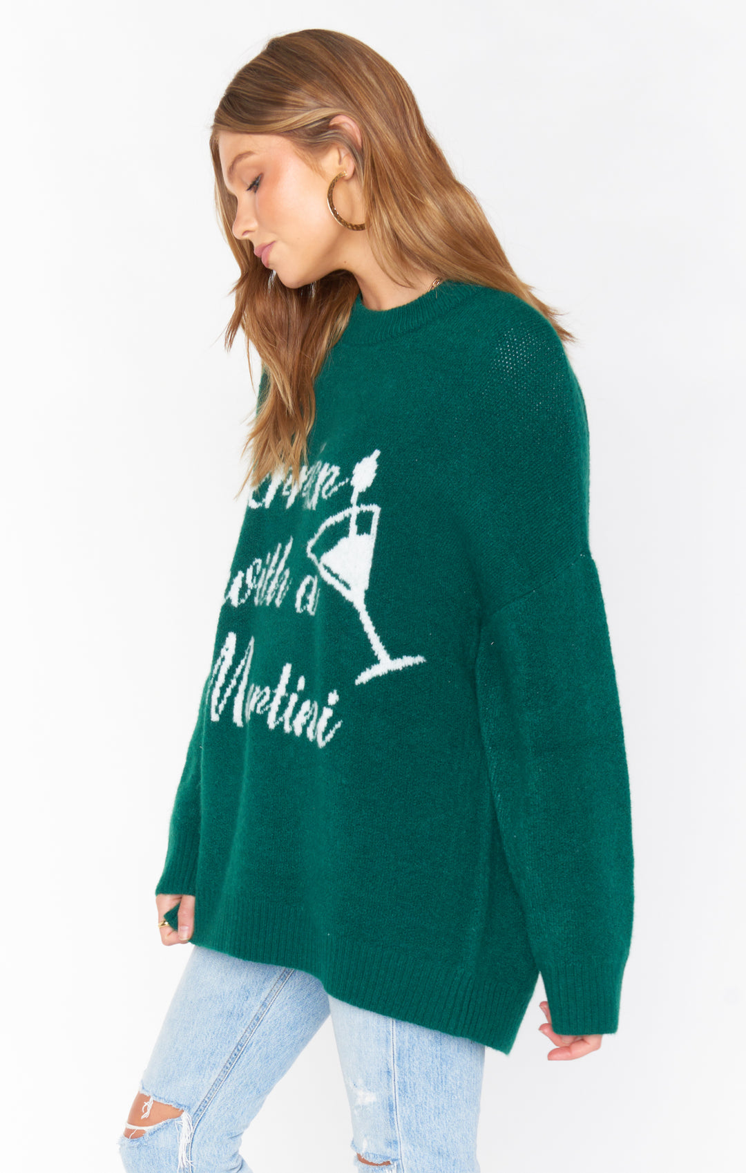 Classic Crewneck Sweater in Martini