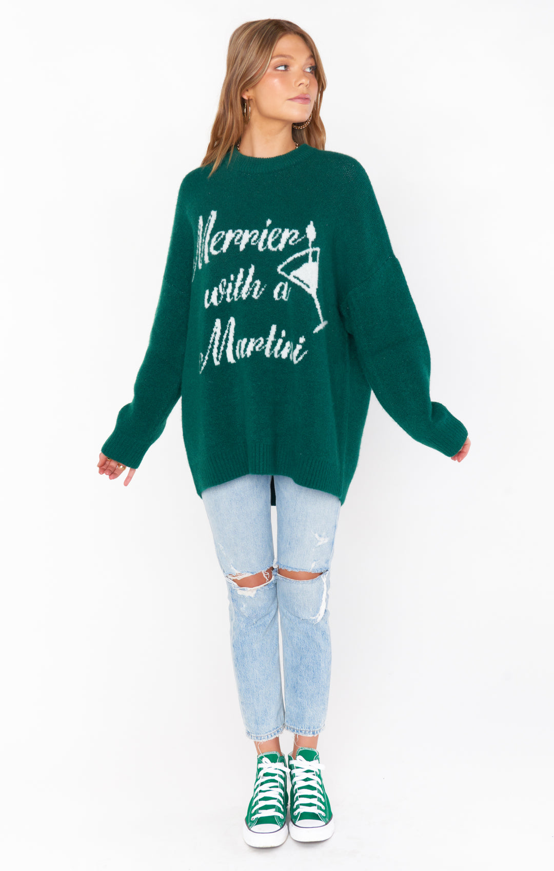 Classic Crewneck Sweater in Martini